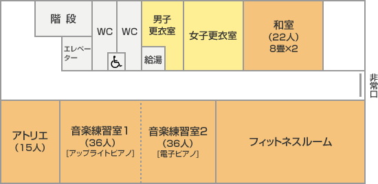 貸室のご案内 | 施設案内 | 広島市男女共同参画推進センター ゆいぽーと